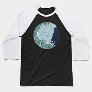 Ocean Waves Baseball T-Shirt